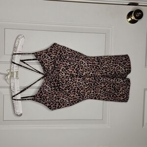 Boston Proper Animal Print Strappy Tank Size S